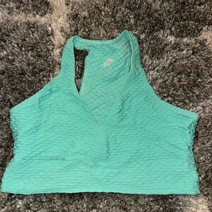 Aerie Mint Green Textured Halter Top